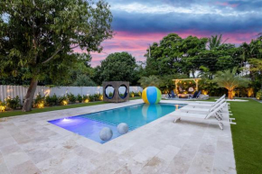 Stunning & Tropical Villa, Heated Pool, Huge Fire Pit, Terrace-Ping Pong